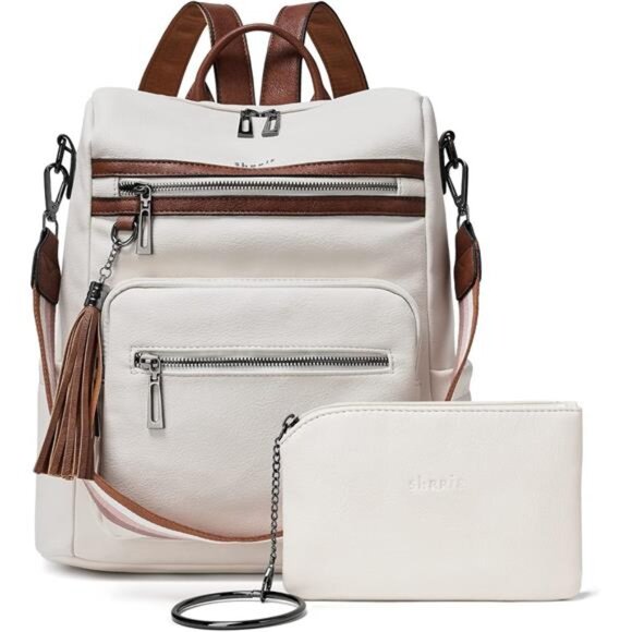 Backpack Purse for Women Leather Backpack Fashion Designer Travel